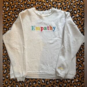 The Mayfair Group 'Empathy' Embroidery Crewneck